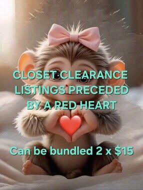Closet Clearance - Listings Preceded By ❤️ Are 2 FOR $15 -LIMITED TIME ONLY